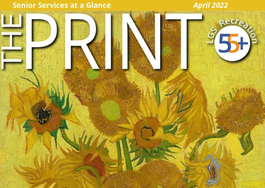 april print cover painting of flowers