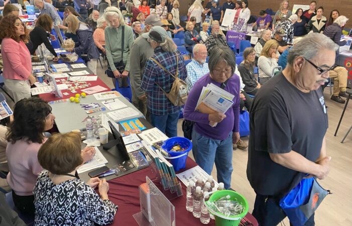 seniors at a health fair