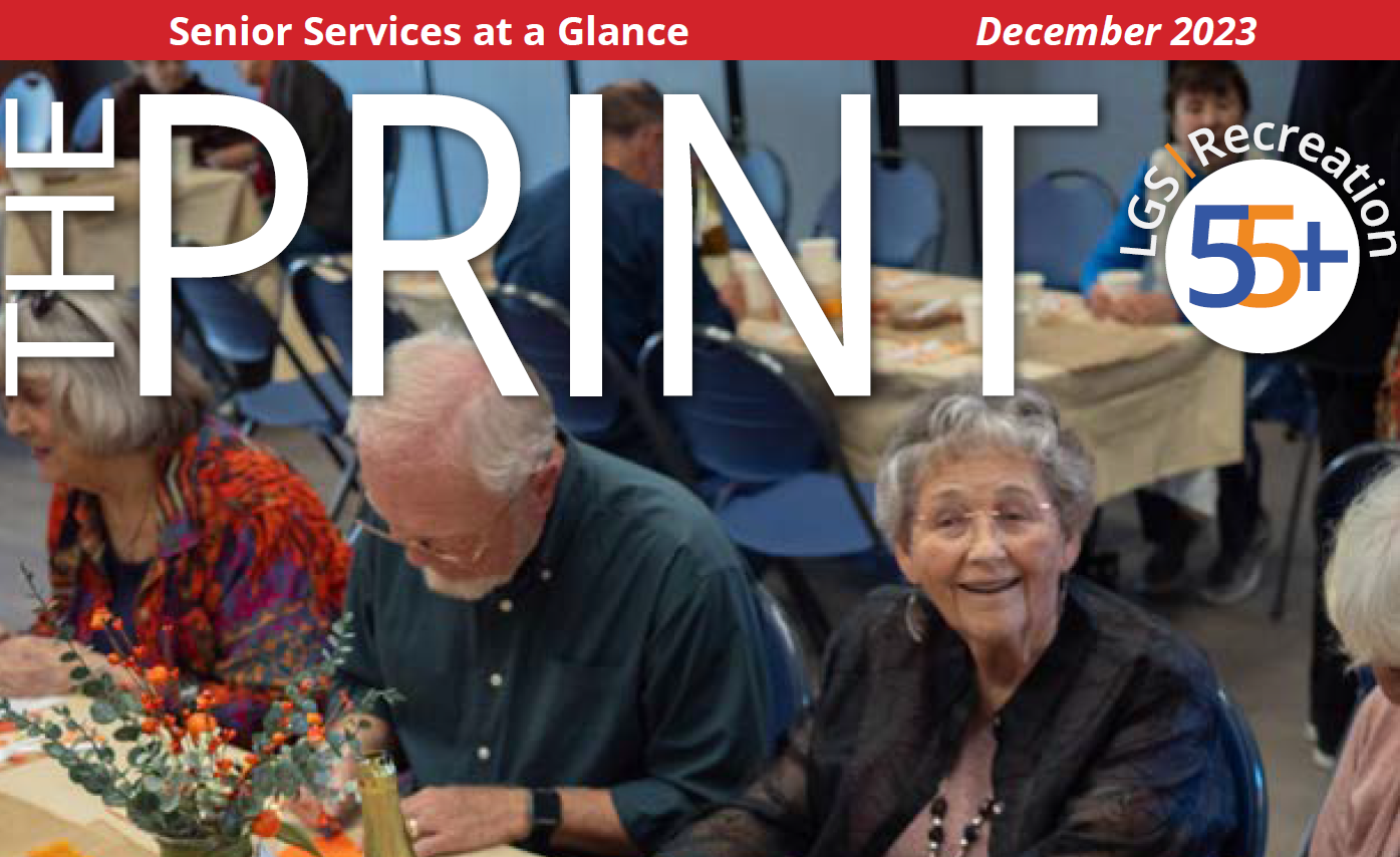 december 24 print cover - seniors at a table