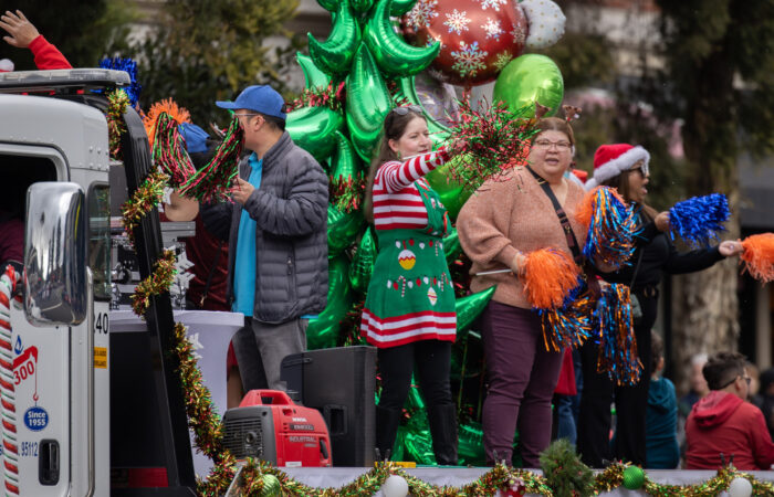 Holiday parade EL Camino Health entry