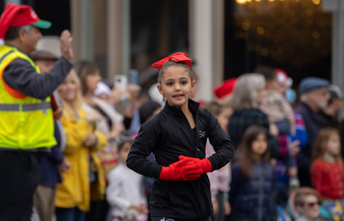 Holiday parade dance team girl