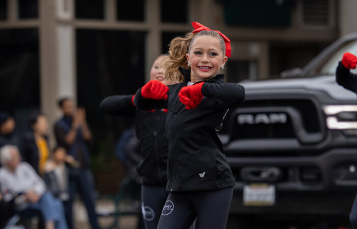 Holiday parade dance team girl