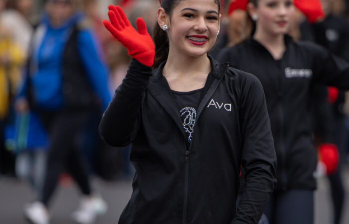 Holiday parade dance team girl