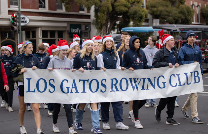 Holiday parade los gatos rowing club