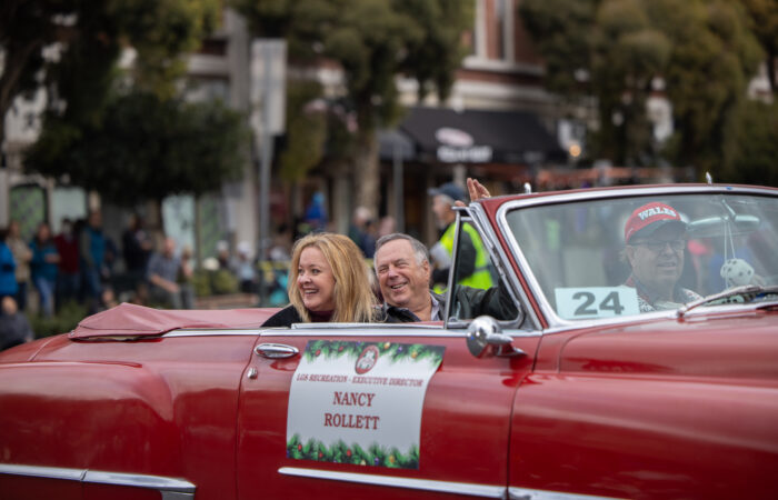 Holiday Parade nancy rollett's float