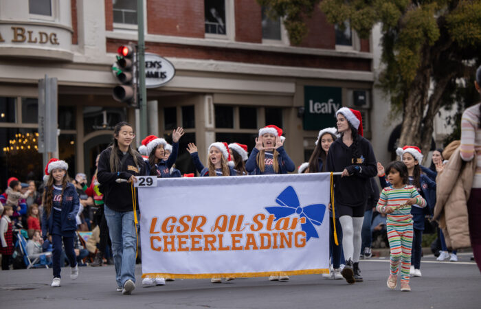 Holiday Parade LGSR Cheer group