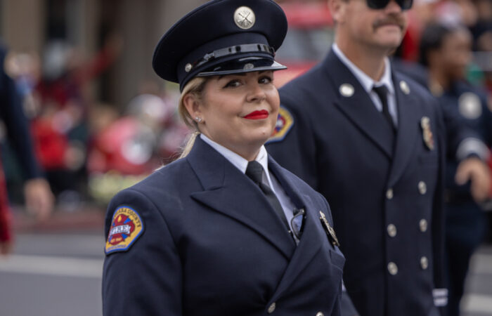 Holiday Parade firefighters