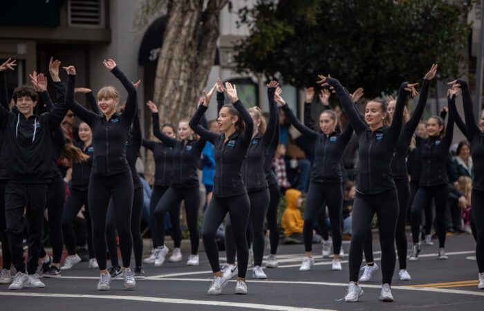 Holiday Parade girls dance team