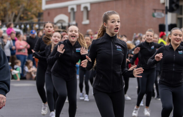 Holiday Parade girls dance team