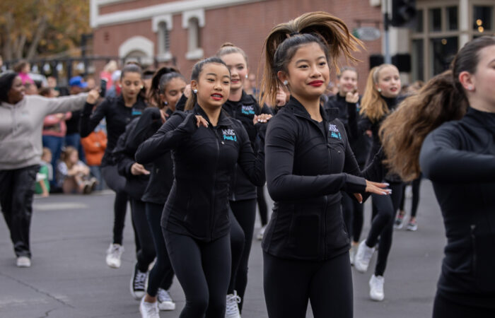 Holiday Parade girls dance team