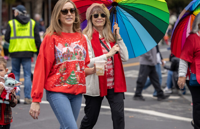 Holiday Parade Ladies walking