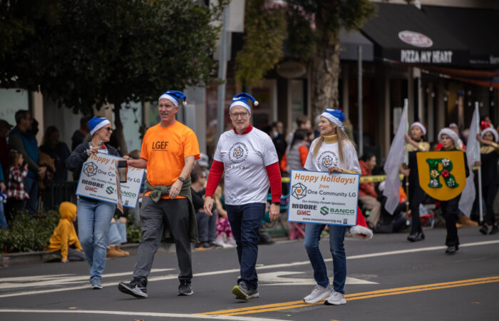 Holiday Parade LGEF float