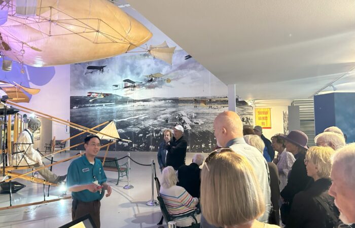 Hiller Aviation Museum - On tour with the docent