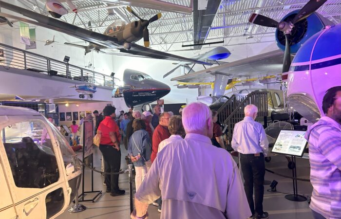 Hiller Aviation Museum - on the tour with multiple aircraft