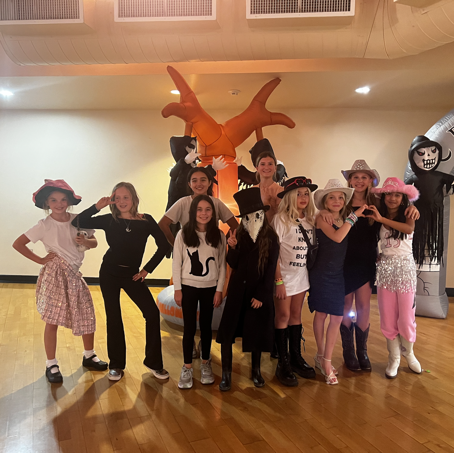 LGSR Cheer team in costumes