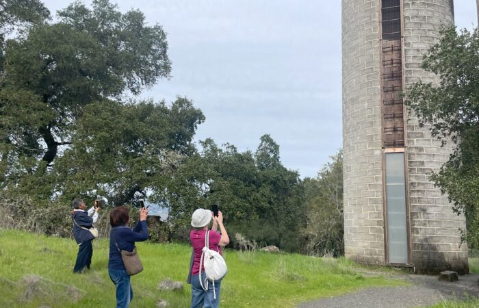 Jack London state park trip - looking at a tower