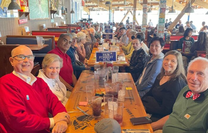 Disney museum trip - at lunch