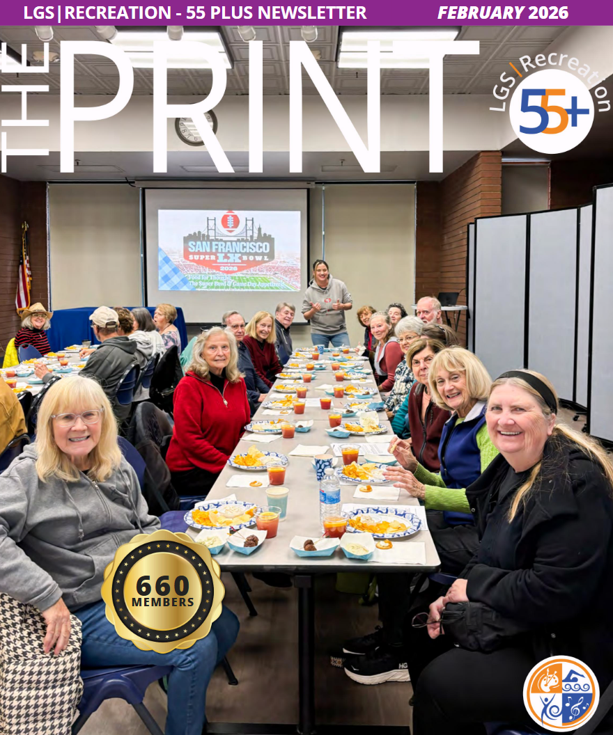 Feb 2026 print cover, ladies at a superbowl watch party