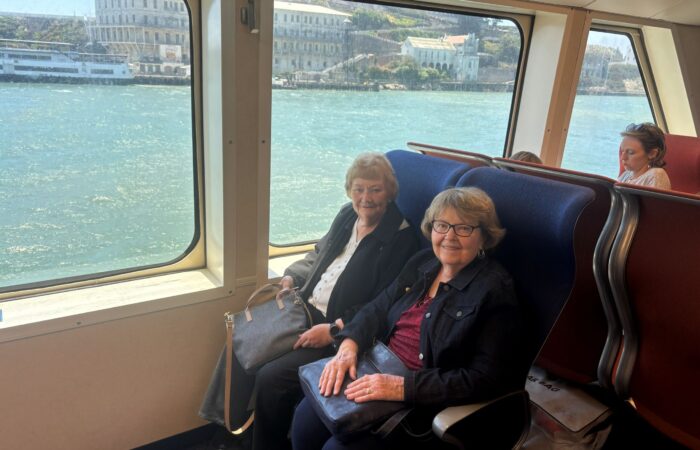 Bay Model 3 Seniors on the ferry