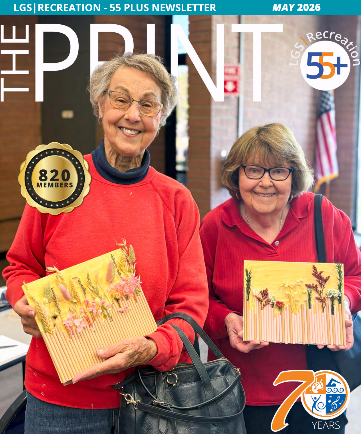 May Print 2026 cover, seniors with art