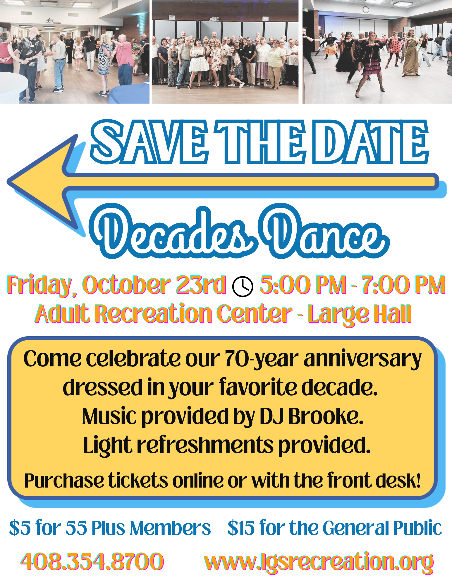 Decades Dance Friday Oct 23rd